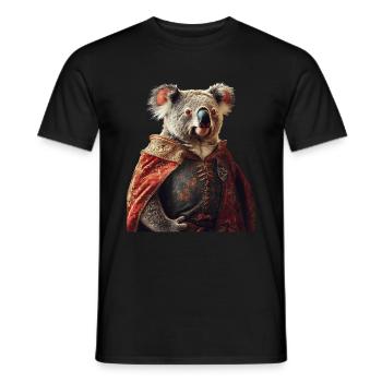 Koala - Männer T-Shirt - Schwarz - Vorne - AI Model Male 178 light (178cm)