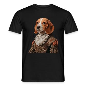 Beagle - Männer T-Shirt - Schwarz - Vorne - AI Model Male 178 light (178cm)