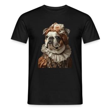 Bulldogge - Männer T-Shirt - Schwarz - Vorne - AI Model Male 178 light (178cm)