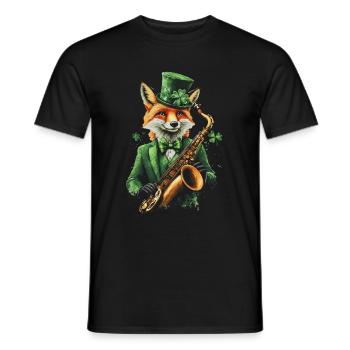 Fuchs - Männer T-Shirt - Schwarz - Vorne - AI Model Male 178 light (178cm)
