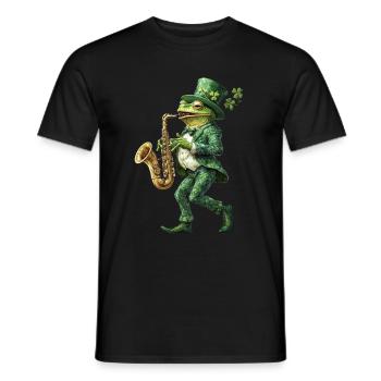 Frosch - Männer T-Shirt - Schwarz - Vorne - AI Model Male 178 light (178cm)