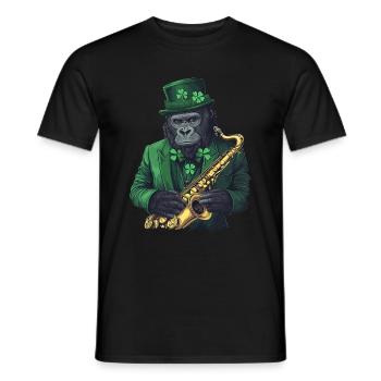 Gorilla - Männer T-Shirt - Schwarz - Vorne - AI Model Male 178 light (178cm)