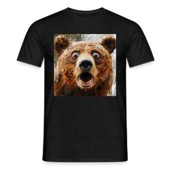 Tragen - Männer T-Shirt - Schwarz - Vorne - AI Model Male 178 light (178cm)