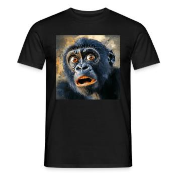 Gorilla - Männer T-Shirt - Schwarz - Vorne - AI Model Male 178 light (178cm)