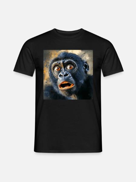 Gorilla - Männer T-Shirt - Schwarz