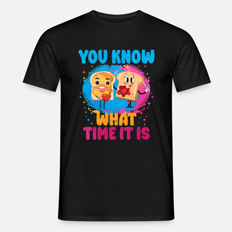 Erdnussbutter - Männer T-Shirt - Schwarz