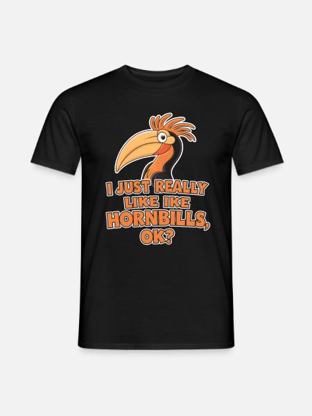 Nashornvogel - Männer T-Shirt - Schwarz