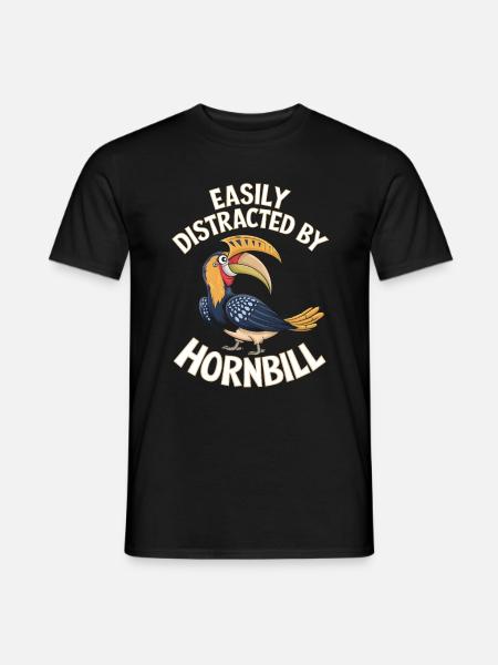 Nashornvogel - Männer T-Shirt - Schwarz