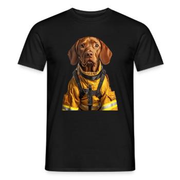 Vizsla - Männer T-Shirt - Schwarz - Vorne - AI Model Male 178 light (178cm)