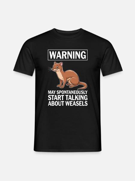 Wiesel - Männer T-Shirt - Schwarz