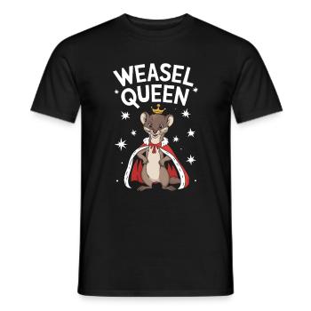 Wiesel - Männer T-Shirt - Schwarz - Vorne - AI Model Male 178 light (178cm)