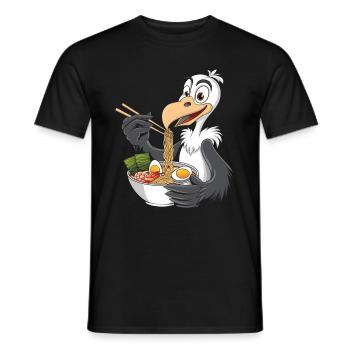 Geier - Männer T-Shirt - Schwarz - Vorne - AI Model Male 178 light (178cm)