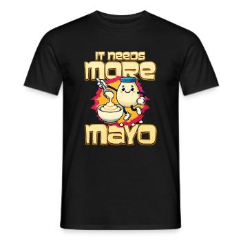 Mayonnaise - Männer T-Shirt - Schwarz - Vorne - AI Model Male 178 light (178cm)