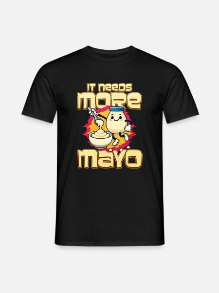 Mayonnaise - Männer T-Shirt - Schwarz