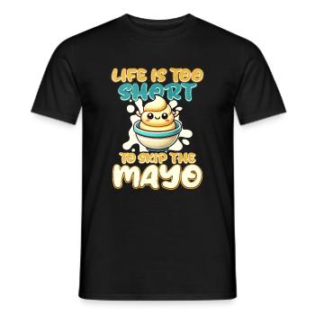 Mayonnaise - Männer T-Shirt - Schwarz - Vorne - AI Model Male 178 light (178cm)