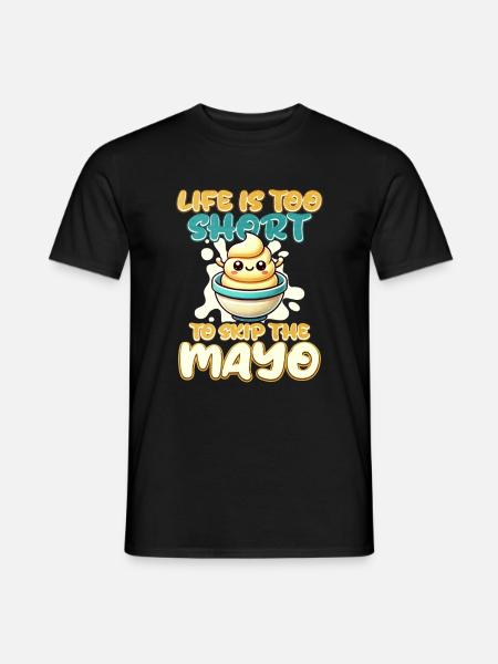 Mayonnaise - Männer T-Shirt - Schwarz
