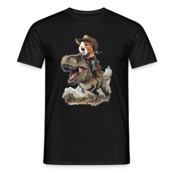 Meerschweinchen - Männer T-Shirt - Schwarz - Vorne - AI Model Male 178 light (178cm)