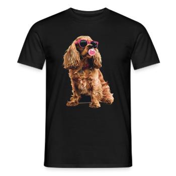 Cocker Spaniel - Männer T-Shirt - Schwarz - Vorne - AI Model Male 178 light (178cm)