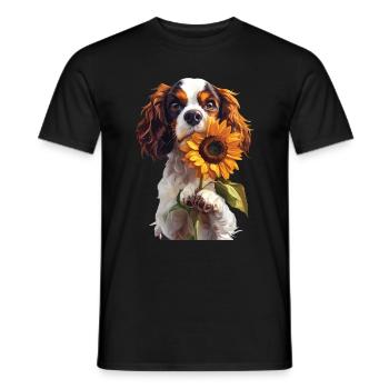 Cavalier King Charles - Männer T-Shirt - Schwarz - Vorne - AI Model Male 178 light (178cm)