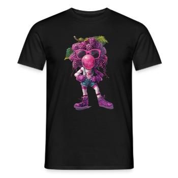 Trauben - Männer T-Shirt - Schwarz - Vorne - AI Model Male 178 light (178cm)
