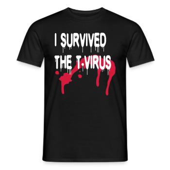 T-Virus - Men's T-Shirt - black - Front - AI Model Male 178 light (178cm)