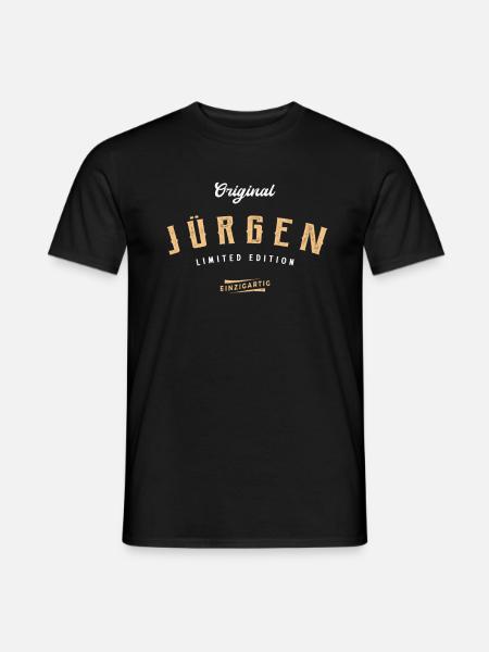 Jürgen Limited Edition - Männer T-Shirt - Schwarz