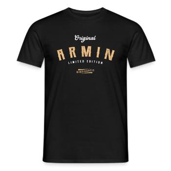 Armin Limited Edition - Männer T-Shirt - Schwarz - Vorne - AI Model Male 178 light (178cm)