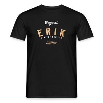 Erik Limited Edition - Männer T-Shirt - Schwarz - Vorne - AI Model Male 178 light (178cm)