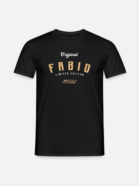 Fabio Limited Edition - Männer T-Shirt - Schwarz