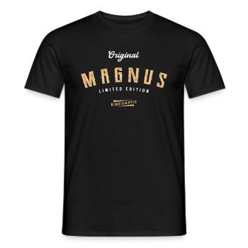 Magnus Limited Edition - Männer T-Shirt - Schwarz - Vorne - AI Model Male 178 light (178cm)