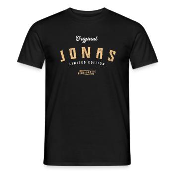 Jonas Limited Edition - Männer T-Shirt - Schwarz - Vorne - AI Model Male 178 light (178cm)