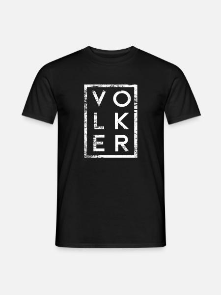 Volker Minimalismus - Männer T-Shirt - Schwarz