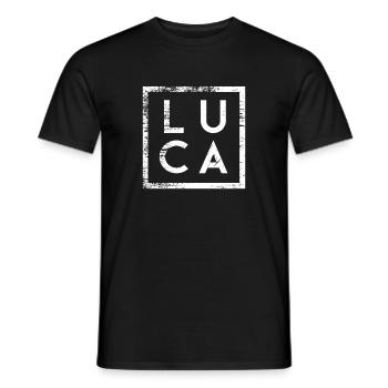 Luca Minimalisme - T-shirt homme - noir - Devant - AI Model Male 178 light (178cm)