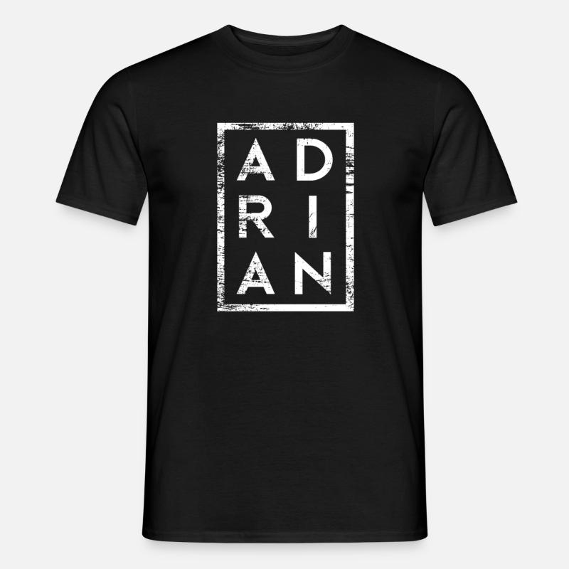Adrian Minimalismus - Männer T-Shirt - Schwarz