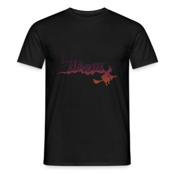 Halloween horror scary saying - Men's T-Shirt - black - Front - AI Model Male 178 light (178cm)