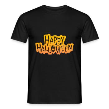 Halloween horror scary saying - Men's T-Shirt - black - Front - AI Model Male 178 light (178cm)