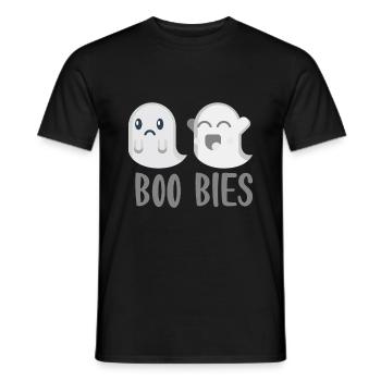 Halloween horror scary saying - Men's T-Shirt - black - Front - AI Model Male 178 light (178cm)