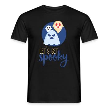Halloween horror scary saying - Men's T-Shirt - black - Front - AI Model Male 178 light (178cm)