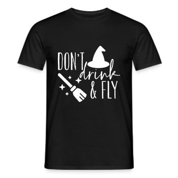Halloween horror scary saying - Men's T-Shirt - black - Front - AI Model Male 178 light (178cm)