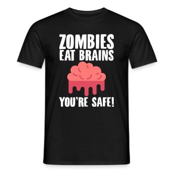 Halloween horror scary saying - Men's T-Shirt - black - Front - AI Model Male 178 light (178cm)