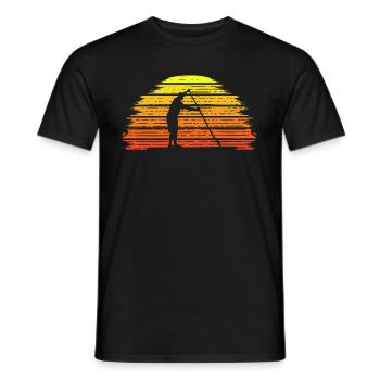 Sports nautiques Paddler Sun SUP Stand Up Paddle - T-shirt homme - noir - Devant - AI Model Male 178 light (178cm)