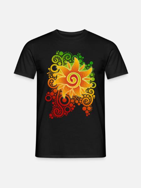 SUNSHINE REGGAE - Männer T-Shirt - Schwarz