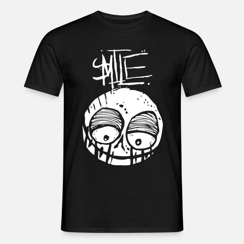 Smile - Männer T-Shirt - Schwarz