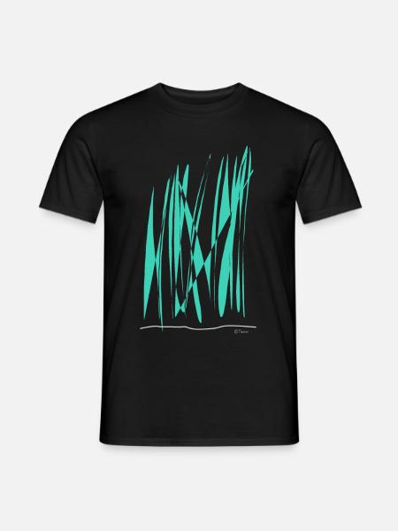 Line color - Männer T-Shirt - Schwarz