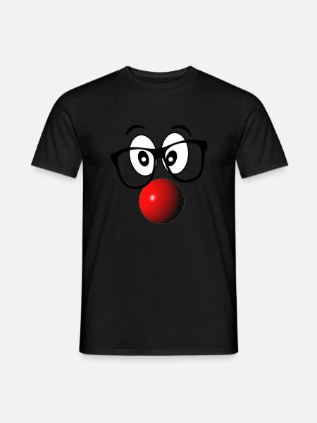 Rudolf with the red nose - Men's T-Shirt - black