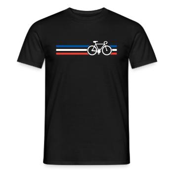 bicycle national racing bike of France - Men's T-Shirt - black - Front - AI Model Male 178 light (178cm)