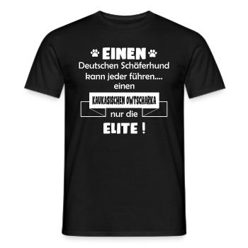 Kaukasischer Owtscharka Tshirt - Kaukasischer - Männer T-Shirt - Schwarz - Vorne - AI Model Male 178 light (178cm)