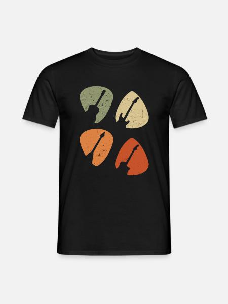 Guitariste Guitariste Guitariste Guitariste Vintage - T-shirt homme - noir