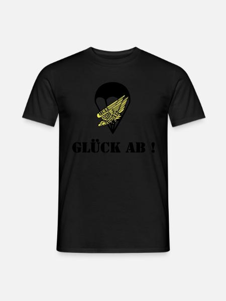 Glück ab Fallschirmjäger - Männer T-Shirt - 
