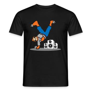 Paresse Urbain Street Break Dance Costume Musique - T-shirt homme - noir - Devant - AI Model Male 178 light (178cm)